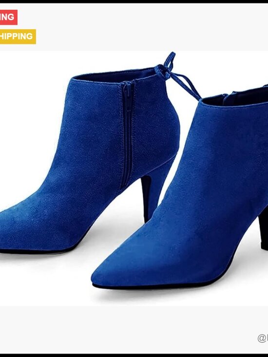 Faux Leather Pointed Toe Kitten Heel Ankle Booties with Bow Strap